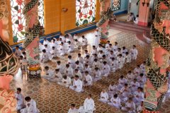 42-Worshipers in the Cao Dai Church